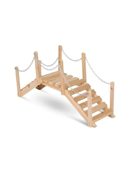 Doğal Sedir Ahşap Bahçe Köprüsü, 3 Ft. ürün görseli 1