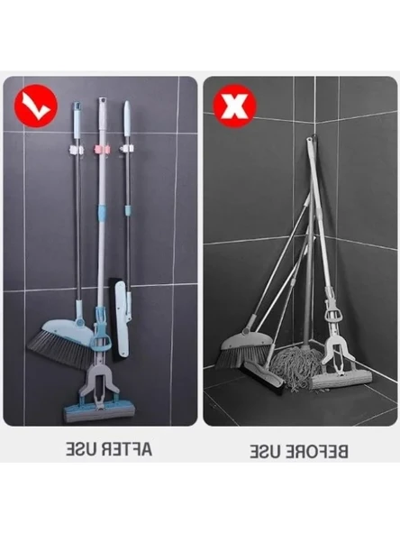Yapışkanlı Pratik Mop Tutucu (4 Adet) - Resim 2