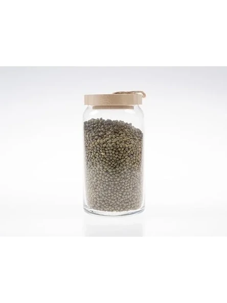 Hava Geçirmez Cam Kavanoz - Bambu Kapaklı 1200 ml ürün görseli 1