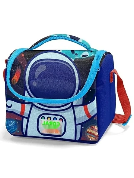 Mavi Astronot Temalı Çocuk Beslenme Çantası ürün görseli 1