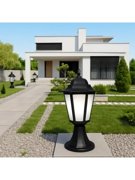 Set Üstü Bahçe Aydınlatma Lambası, 42 cm Siyah ürün görseli 1