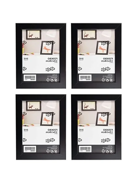 4'lü Siyah Fotoğraf Çerçevesi Seti - 13 x 18 cm ürün görseli 1