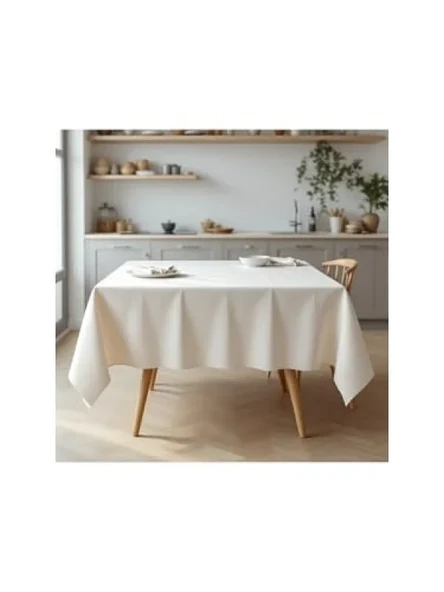 Doğal Keten Masa Örtüsü - 160x240 cm ürün görseli 1