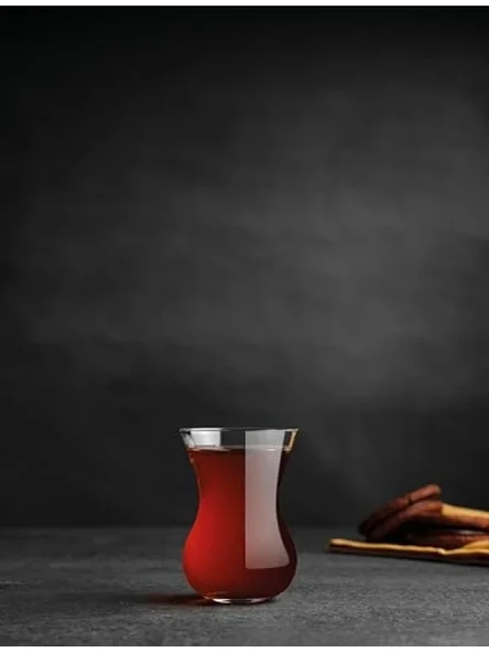 130CC Kapasiteli 6'lı Çay Bardağı Seti - Resim 2