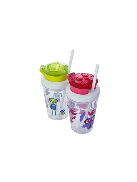 Sızdırmaz Tritan Bardak 350 ml, Pembe - Resim 3