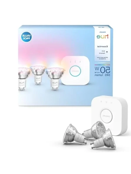345 Lumen Parlaklıkta 3'lü GU10 Spot Aydınlatma Seti ürün görseli 1