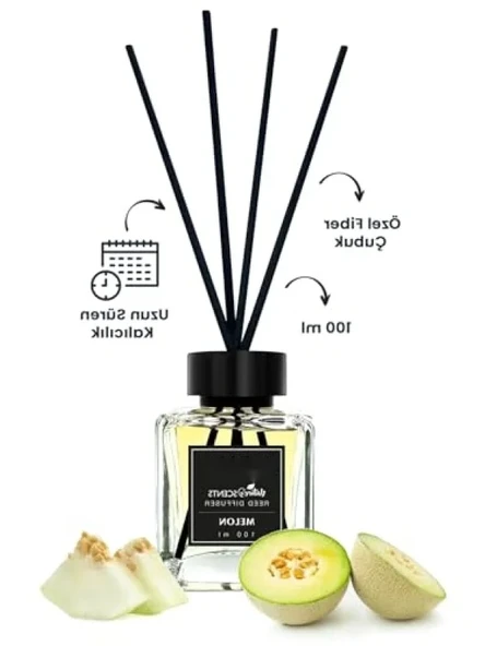 Bambu Çubuklu Oda Kokusu, Kavun Aroması - Resim 2