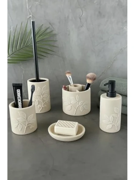 5 Parça Modern Banyo Seti - Poliresin Malzeme ürün görseli 1