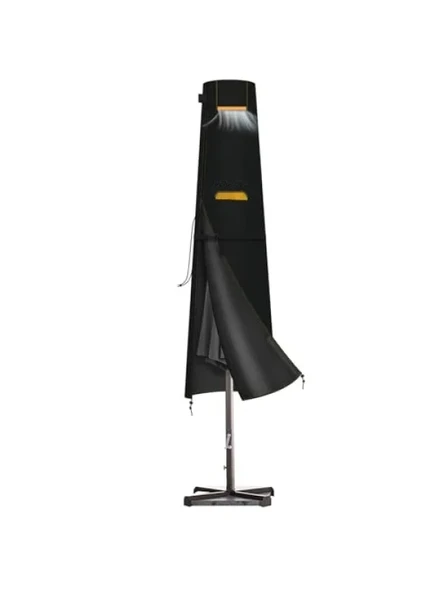 Bahçe Şemsiyesi Kılıfı, Su Geçirmez ve Dayanıklı (190-30/50 cm) Siyah ürün görseli 1
