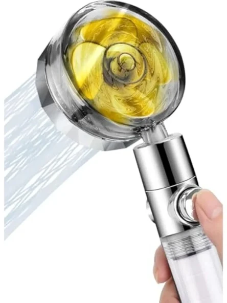 Turbo Led Işıklı Su Tasarruflu Duş Başlığı ürün görseli 1