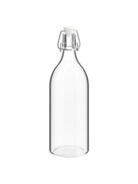 1 Litre Kapasiteli Cam Su Şişesi ürün görseli 1