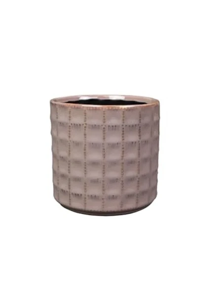 Pembe Renkli Seramik Saksı 14x13 cm ürün görseli 1