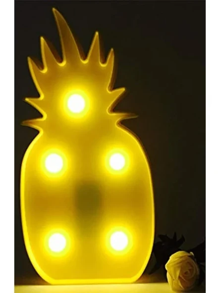 Ananas Şeklinde LED Gece Lambası - Eğlenceli ve Loş Aydınlatma ürün görseli 1