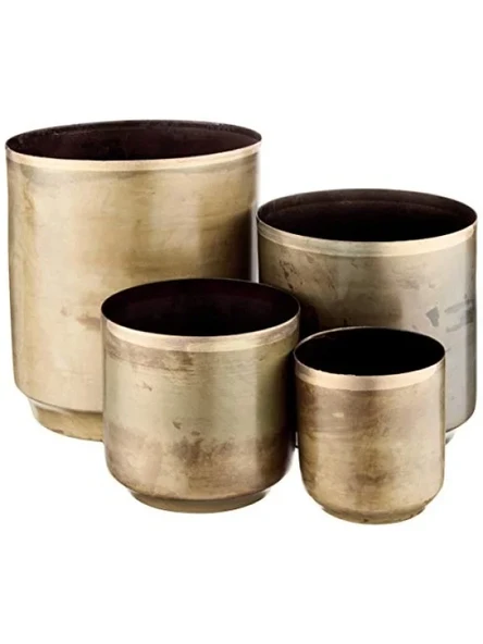 Eskitilmiş Pirinç Kaplama Metal Çiçeklik - 7,62 cm x 9,5 cm ürün görseli 1