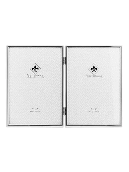 Gümüş Renkli Menteşeli Çift Resim Çerçevesi - 12,7 x 17,8 cm ürün görseli 1