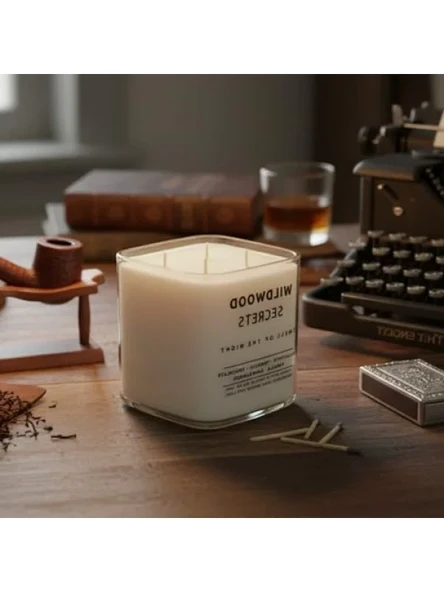 Lüks Aromaterapi Mumu - %100 Doğal Soya Wax, 50+ Saat Yanma Süresi ürün görseli 1