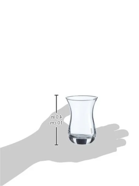 6'lı Çay Bardağı Seti - Pencereli Kutu - Resim 3