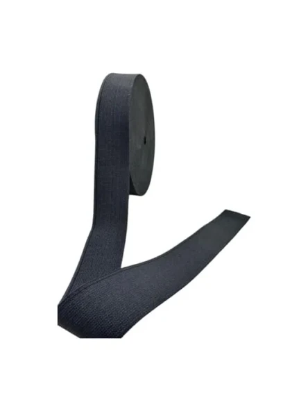 2 cm Genişliğinde Siyah Esnek Lastik Şerit - 10 Metre ürün görseli 1