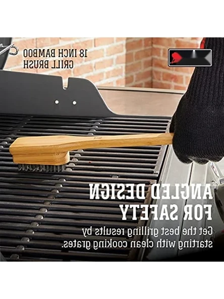 46 cm Uzunlukta Bambu Barbekü Fırçası - Resim 2