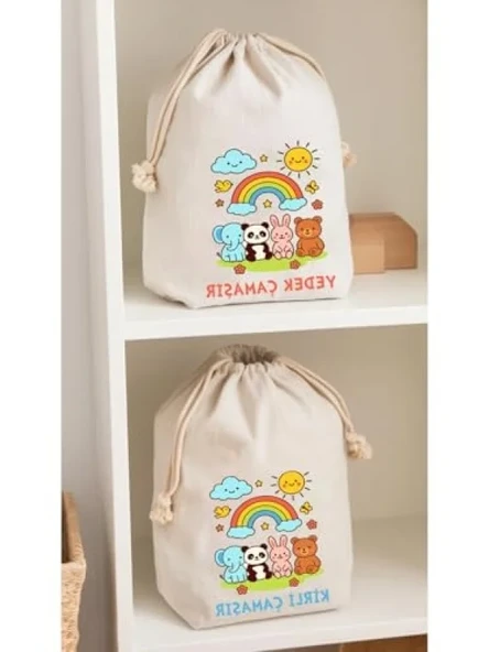 30x40 cm Yedek ve Kirli Kıyafet Torbası, 2'li Set ürün görseli 1