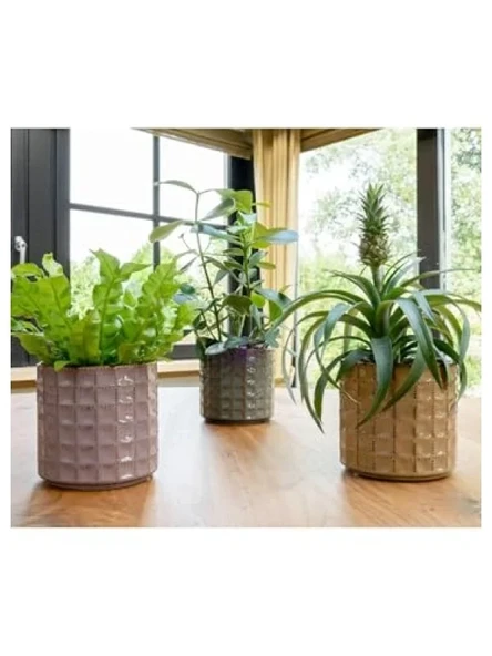 Su Yeşili Seramik Saksı 14x13 cm - Resim 3