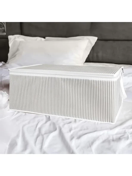 Büyük Boy Kumaş Hurç Organizer - 65 x 45 x 22 cm (Gri) ürün görseli 1
