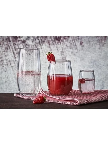 380 ml Kapasiteli Sade Su Bardağı - 6 Parça Set - Resim 3