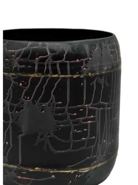 Estetik Metal Saksı - 27x27 cm - Resim 2