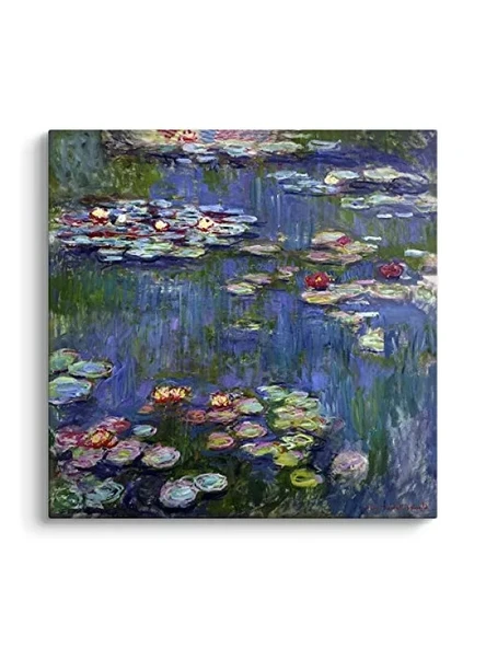 Claude Monet - Water Lilies Tablosu, 60 x 60 cm Ölçü ürün görseli 1