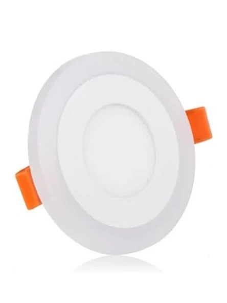 Çift Renkli 3+3 Watt Led Panel Tavan Spot Lambası - Mavi-Beyaz ürün görseli 1