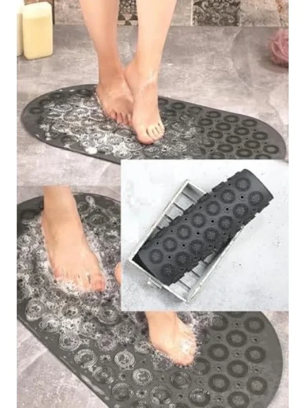 Kaydırmaz Vantuzlu Silikon Banyo Paspası ürün görseli 1