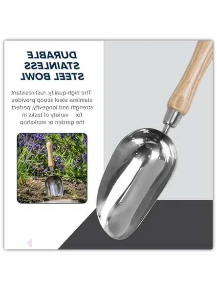 Ergonomik Paslanmaz Çelik Bahçe Küreği - Resim 3