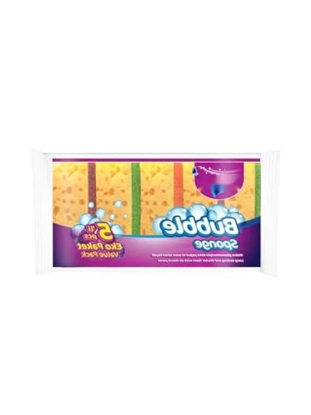 Dayanıklı Bubble Sünger Temizleme Seti, 5'li ürün görseli 1