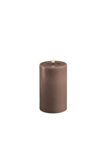 Kahverengi Alevsiz LED Mum - 7,5x12,5 cm ürün görseli 1