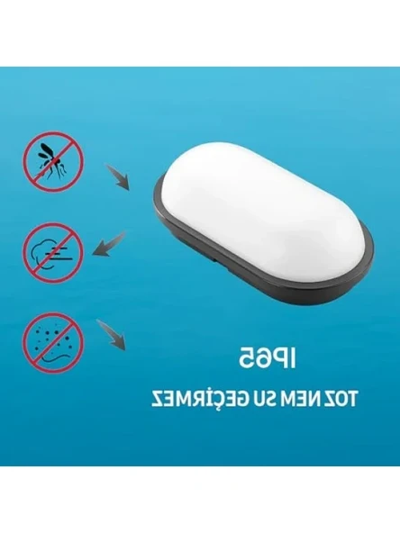 Oval LED Tavan ve Duvar Lambası, 15W IP65 - Resim 3