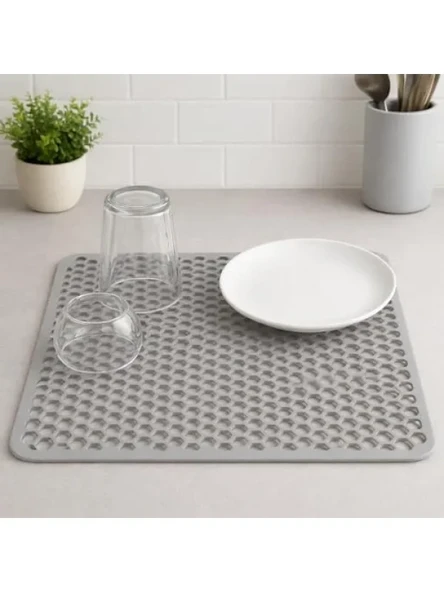 Yüksek Kaliteli Silikon Bulaşık Kurutma Matı - 32x32 cm ürün görseli 1