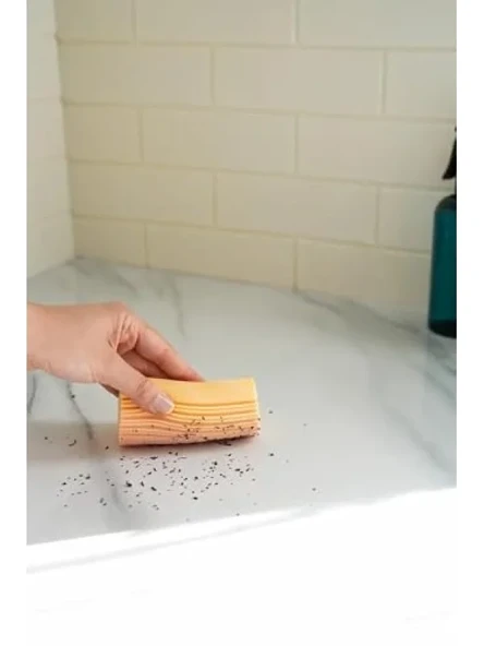 Çok Amaçlı Mikrofiber Temizlik Süngeri, Mutfak ve Banyo Temizliği için İdeal ürün görseli 1