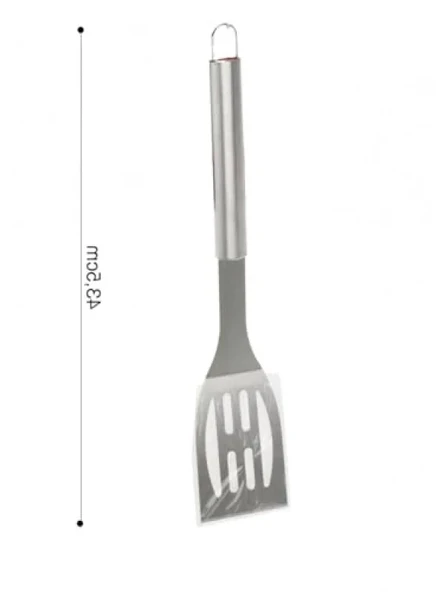 Paslanmaz Çelik Barbekü Spatula - 43,5 Cm - Resim 2