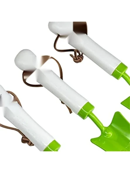 Dayanıklı 3'lü Plastik Bahçe Seti - Yeşil - Resim 3