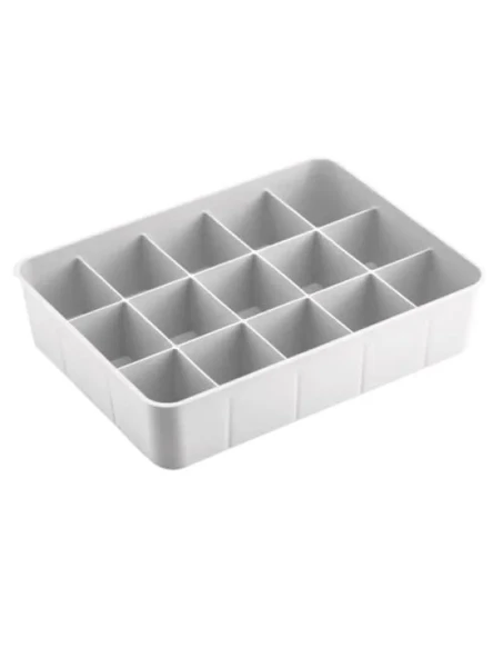 15 Bölmeli Çekmece Düzenleyici - Plastik Organizer (Beyaz) ürün görseli 1
