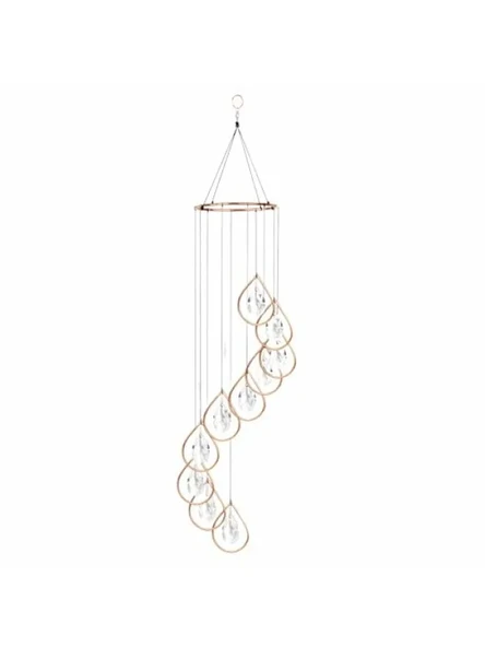 Bakır Spiral Rüzgar Çanı - 90 cm Uzunluk, 15 cm Çap ürün görseli 1