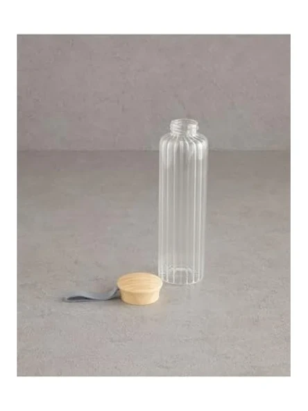 Şeffaf Cam Şişe - 550 ml, Modern Tasarım - Resim 2