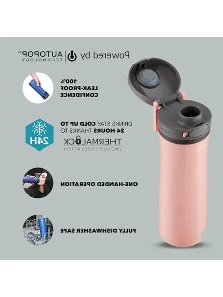 Soğuk Su Termosu 590 mL - Pembe - Resim 2