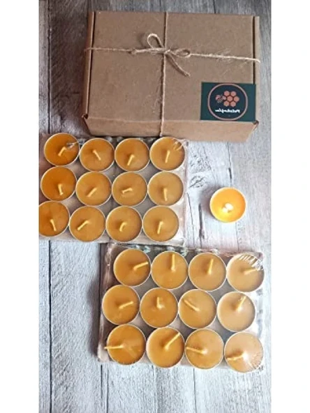 Ekonomik Boy Balmumu Tealight Mum - 24 Adet - Resim 2