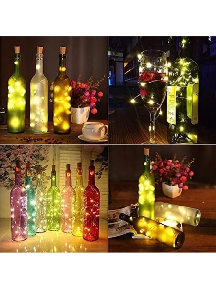 Mantar Tıpa Peri LED Işık (3 Metre, Güneş Işığı) ürün görseli 1