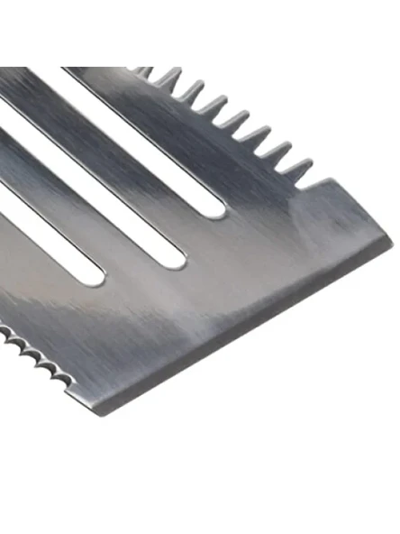 Tırtıklı Paslanmaz Çelik Barbekü Spatula - Resim 2