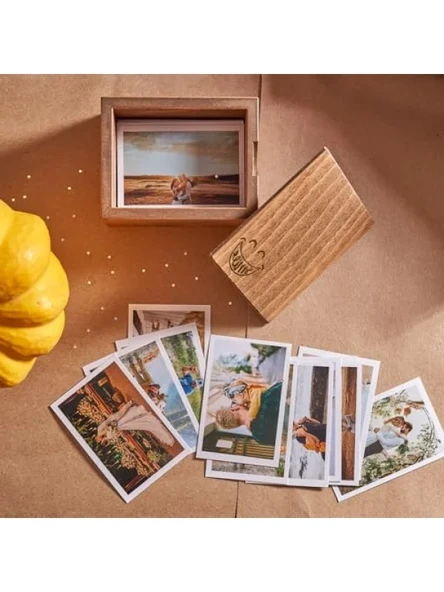 Ahşap Tasarımlı Şık Fotoğraf Kutusu ürün görseli 1