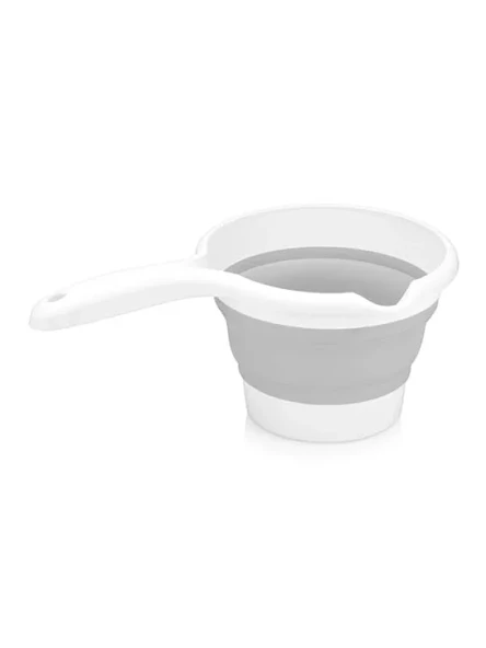 Katlanabilir Plastik Maşrapa – Yer Kazandıran Tasarım (Gri, 1.2 Litre) ürün görseli 1