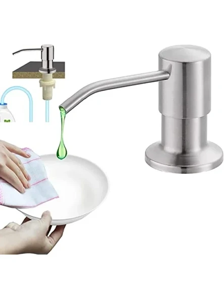 Mutfak Lavabo Sabunluk, Fırçalanmış Nikel, 47 inç Tüp Doğrudan Bağlanan ürün görseli 1