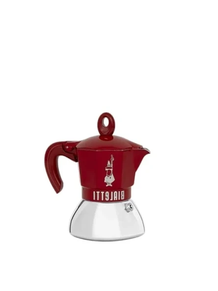 İndüksiyon Uyumlu 2 Kişilik Espresso Pişirici - Kırmızı ürün görseli 1